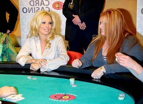 Pamela Anderson at casino